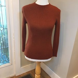 Rustic burnt orange sweater